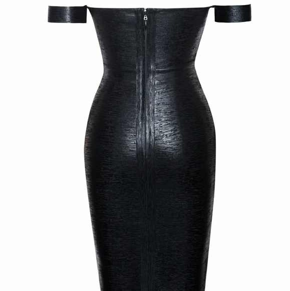 Irreplaceable Bandage Metallic Dress - Black - Picture 10 of 10